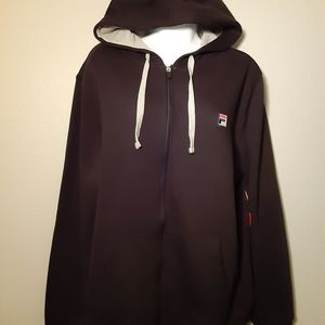 FILA Black Zip-Up Hoodie